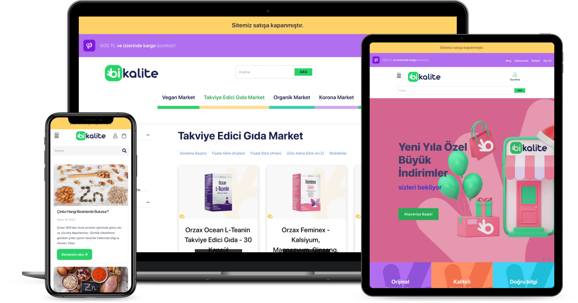 Bikalite E-Ticaret Satın Alma, Satış, Tedarik ve Stok Takip Yazılımı