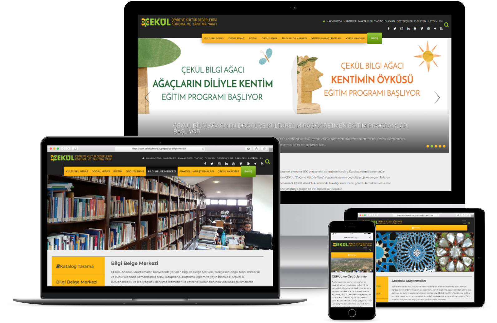 ÇEKÜL Kurumsal Web Sitesi Yeniden Tasarım / Redesign