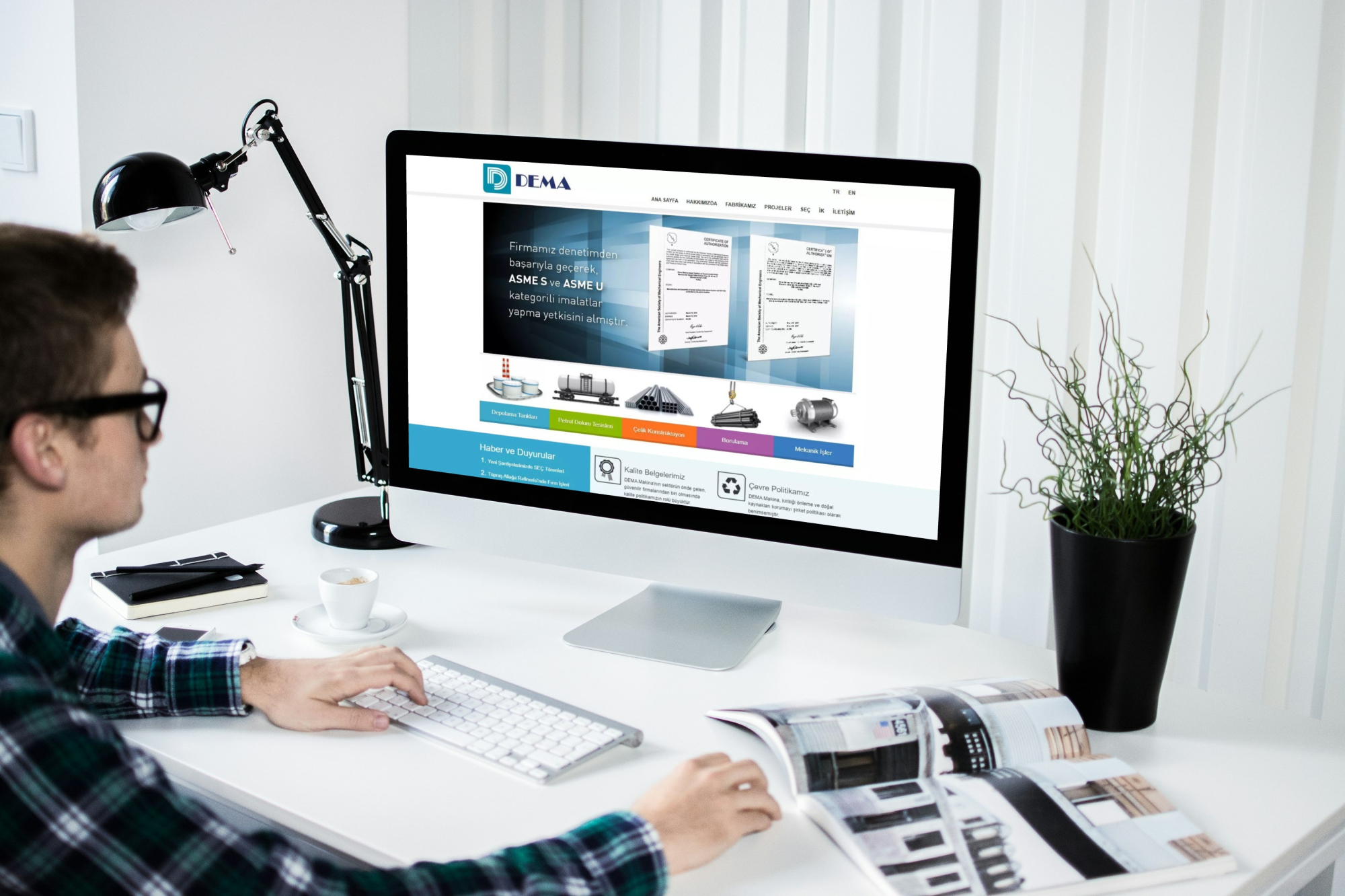 DEMA Makina - Drupal Web Sitesi ve Mail Sunucu Yapılandırması