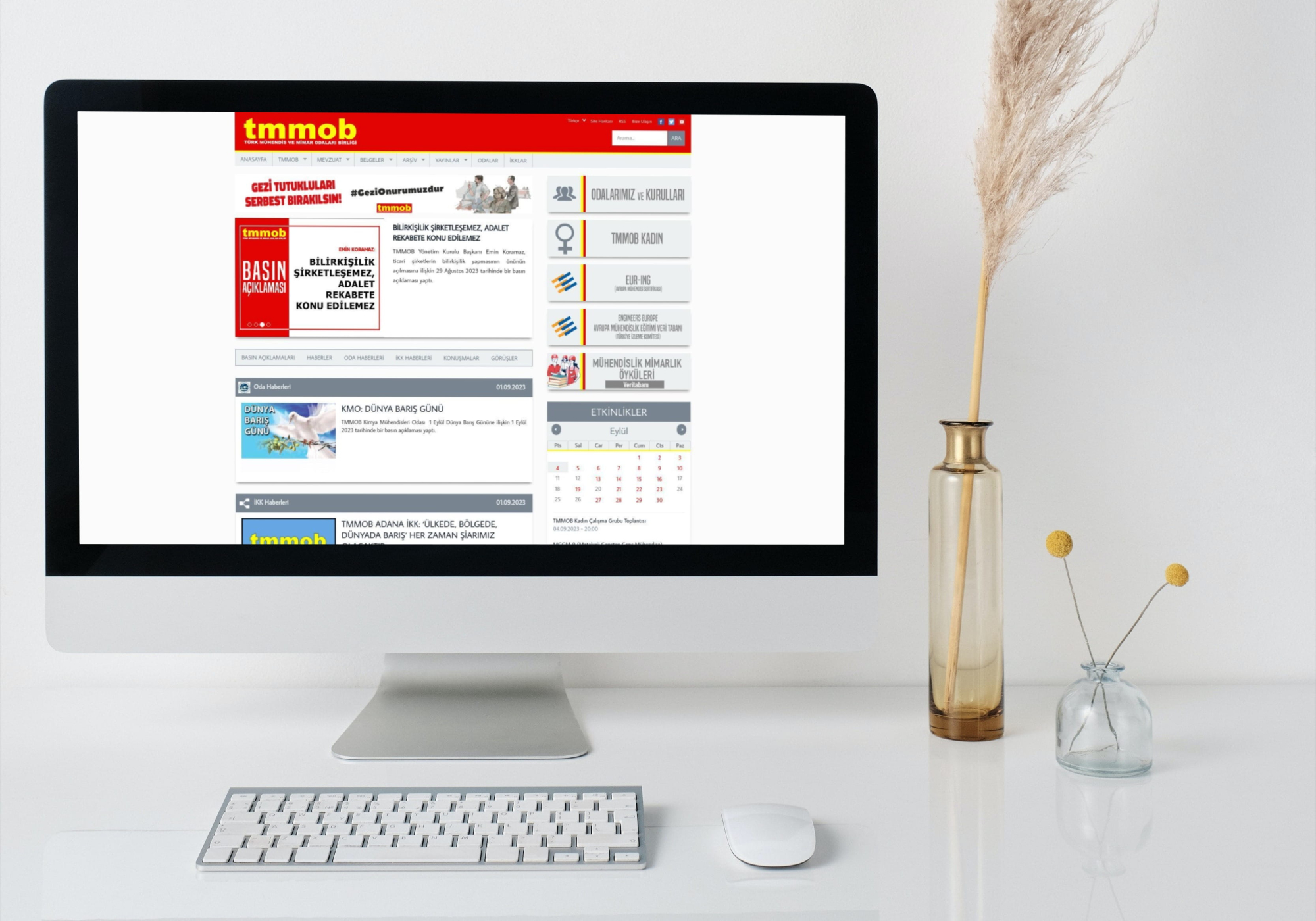 TMMOB Yüksek Trafikli ve Güvenlikli Web Portalı